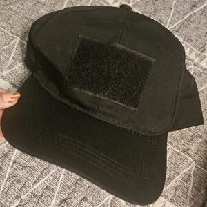 Black Velcro Patch Cap Aisoft